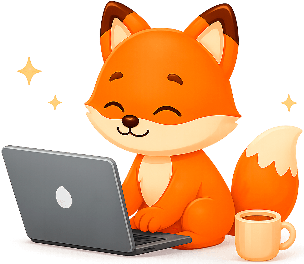 Luma usando notebook para organizar sua rotina